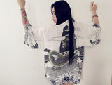 Japanese Vintage Kimono Sun Shirt