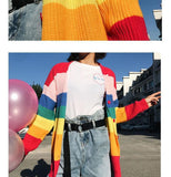 "Boring" Rainbow Cardigan