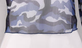 Camouflage Transparent Mesh Top