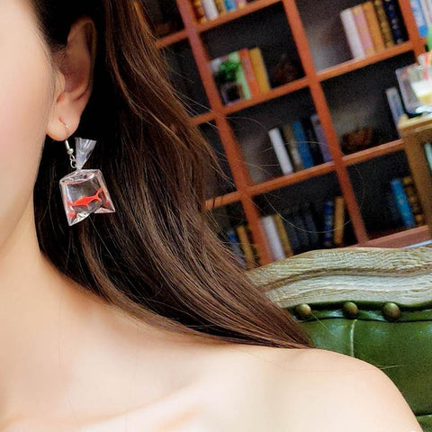 Gold Fish Earrings