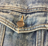 Denim Jacket With Faux Hood