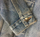 Denim Jacket With Faux Hood