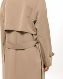 Double Breasted Basic Khaki Trench Coat