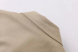 Double Breasted Basic Khaki Trench Coat