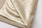 Double Breasted Basic Khaki Trench Coat