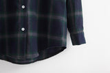 Flannel Plaid Hooded Long Sleeve Shirt