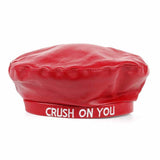 "Crush On You" Leather Beret