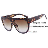 Gradient Flattop Sunglasses