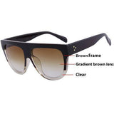 Gradient Flattop Sunglasses