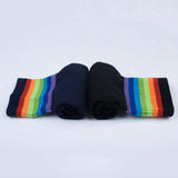 Cozy Rainbow Thigh Socks