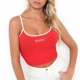 "Honey" Embroidered Sport Top