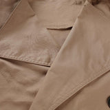 Cut Khaki Trench Coat