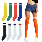 Striped Varsity Thigh Socks