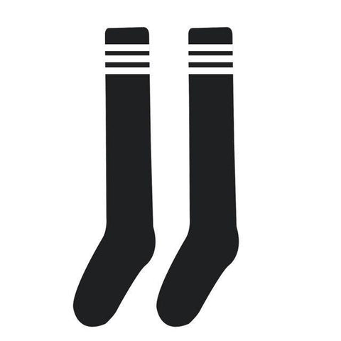 Striped Varsity Thigh Socks