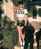 "J'Adore" Cropped Top