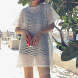 Oversized Sport Mesh Top