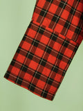 Oversized Plaid Cut Shirt