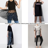 Oversized Mesh Ankle Shirt Dress
