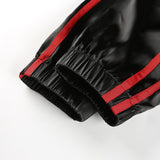 Dragon Embroidered Striped Trousers