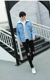 Reversible Sherpa Denim Coat