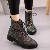 Sparkle Splattered Ankle Boots