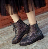Sparkle Splattered Ankle Boots