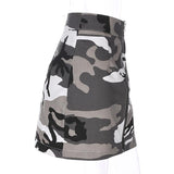Zip Up Camo Skirt