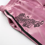 Satin Embroidered Tiger Trousers