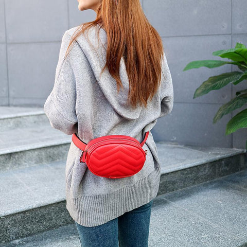 Basic Leather Waist Bag
