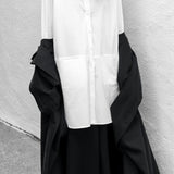 Cotton Black Long Jacket
