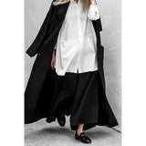 Cotton Black Long Jacket