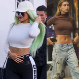 Basic Long Sleeve Crop Top