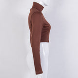 Basic Long Sleeve Crop Top