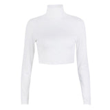 Basic Long Sleeve Crop Top