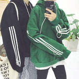 Three Striped Oversized Hoodie