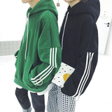 Three Striped Oversized Hoodie