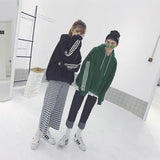 Three Striped Oversized Hoodie