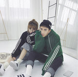 Three Striped Oversized Hoodie