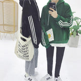 Three Striped Oversized Hoodie