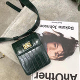 Small Alligator Crossbody Belt Bag