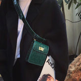 Small Alligator Crossbody Belt Bag