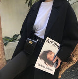 Small Alligator Crossbody Belt Bag