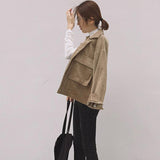 Corduroy Large Pocket Jacket
