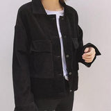 Corduroy Large Pocket Jacket