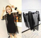 Oversized Long Mesh Tee