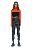 Half Meshed Top