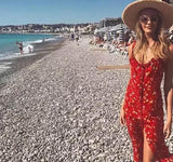 Red Floral Dress