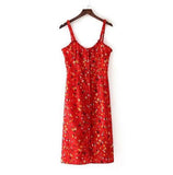 Red Floral Dress