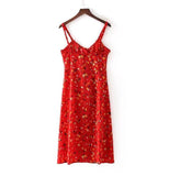 Red Floral Dress