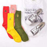 Fruit Embroidered Socks